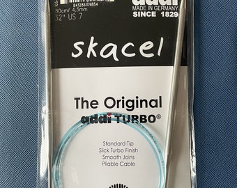 addi size 7 Turbo circular needles - 32 inches long - Addi Turbo circs - addi knitting needles - size 7 knitting needles - ready to ship