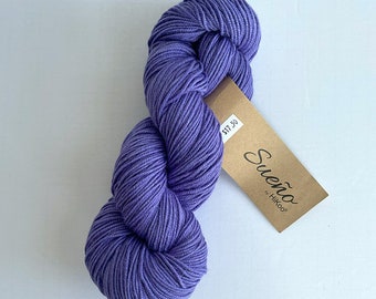 Lavanda HiKoo Sueno - mezcla de bambú merino - 255 yardas por madeja - peso lila DK - 1151 No me olvides - cantidad de suéter - listo para enviar