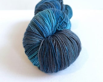 Teals multi Ella Rae Lace Merino - made in Italy - 106 Teals - superwash merino wool -460 yards - hand-dyed merino sock yarn - ready to ship