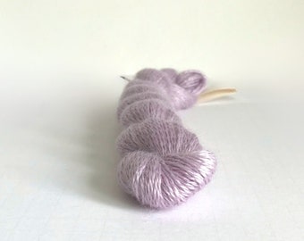 Purl Soho Coorie - 137 yards each - pure mohair yarn - Silver Lilac sport weight yarn - discontinued Purl Soho - 2 skeins left ready to ship