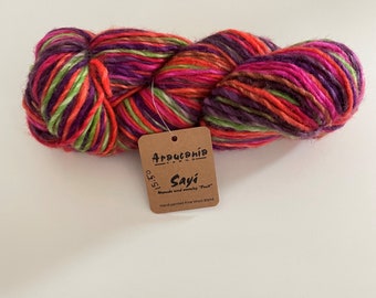 Multi Araucania Sayi yarn - worsted weight wool - color 1007 Vinicunca - great for knit or crochet hats - hand dyed yarn - Ready to ship