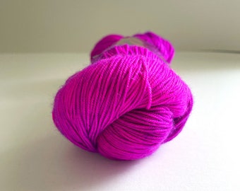 Vivid purple Ella Rae Lace Merino Hand Dyed - 66 Dahlia Wine - superwash pure merino wool - 460 yards - variegated sock yarn - ready to ship