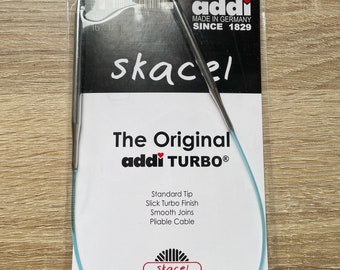 size 7 addi Turbo circular needles - 16 inches long - Addi Turbo circs - addi knitting needles - size 7 knitting needles - ready to ship