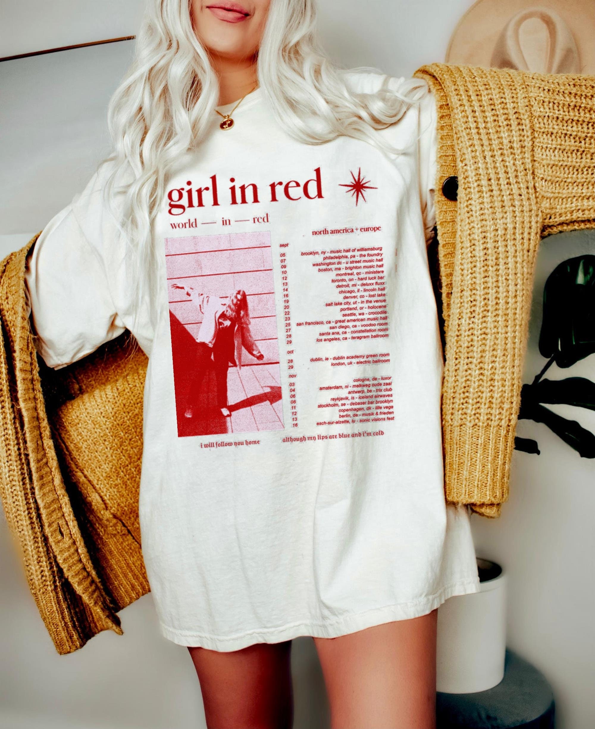Girl in red, World in red tour shirt sold by Ian Davis SKU 38723024