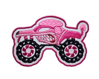 Monster Truck Embroidered Patches Iron On Sew On