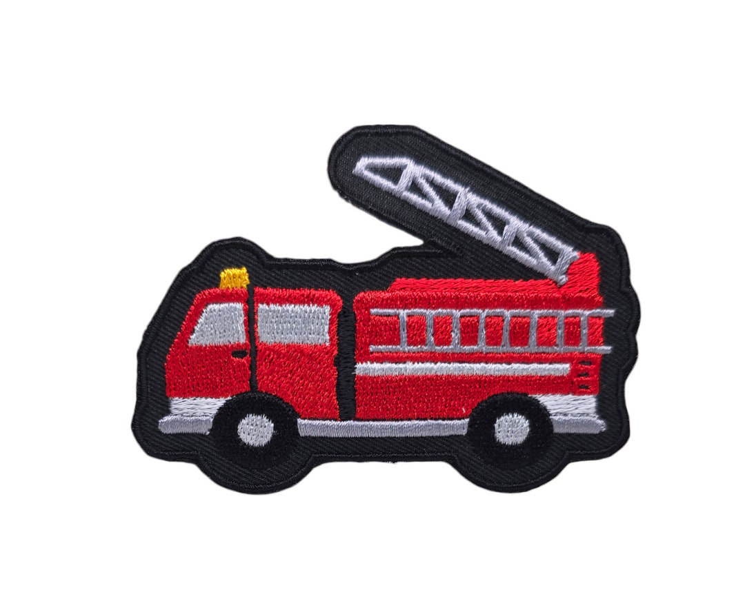 Iron-On & Sticker Patch - Fire Truck 2-Way