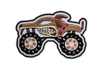 Monster Truck Embroidered Patches Iron On Sew On