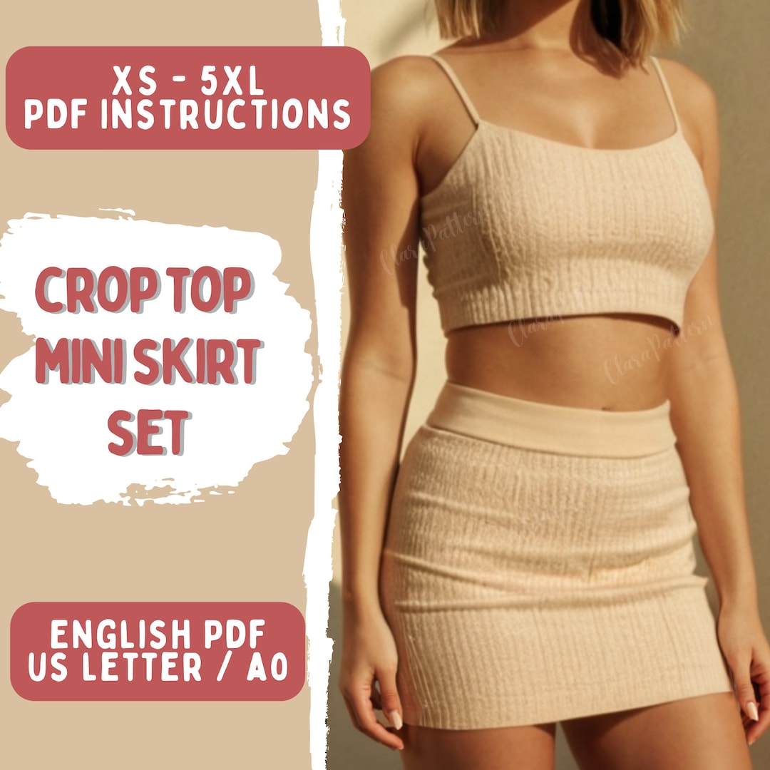 Crop top with skirt 5xl hotsell