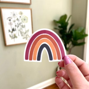 Vintage Rainbow, Rainbow Sticker, Laptop Sticker, Water Bottle Sticker, Journal Sticker, Waterproof