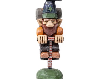 Gerald "Geronimo!" Hopps - Big Backpack Gnome on a pogo stick.