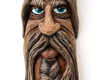 Zavier "Bugsy" Treeman  - handcarved tree spirit wall hanging