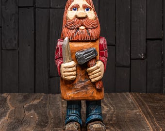 Blacksmith Ironmaul Burntop - handcarved blacksmith figure