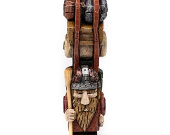 Joseph Standpunkt - little handcarved gnome with a big backpack