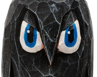 Jürgen Von Fuzzhut - handcarved penguin