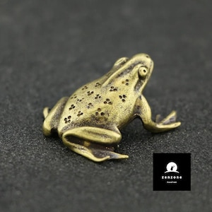 Small Frog Figurine - Handcrafted Miniature Sculpture - Charming Frog Decor - Perfect for Home or Office-Unique Art Piece-Collectible Accent