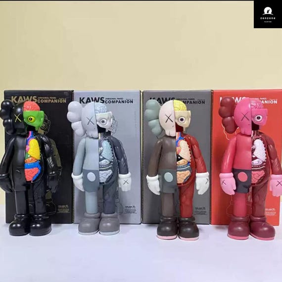 ★ KAWS 8inch OriginalFake フィギュア Gray グレー オリジナルフェイク Medicom Kaws Original Fake Five Years Later Companion 8 inch Vinyl
