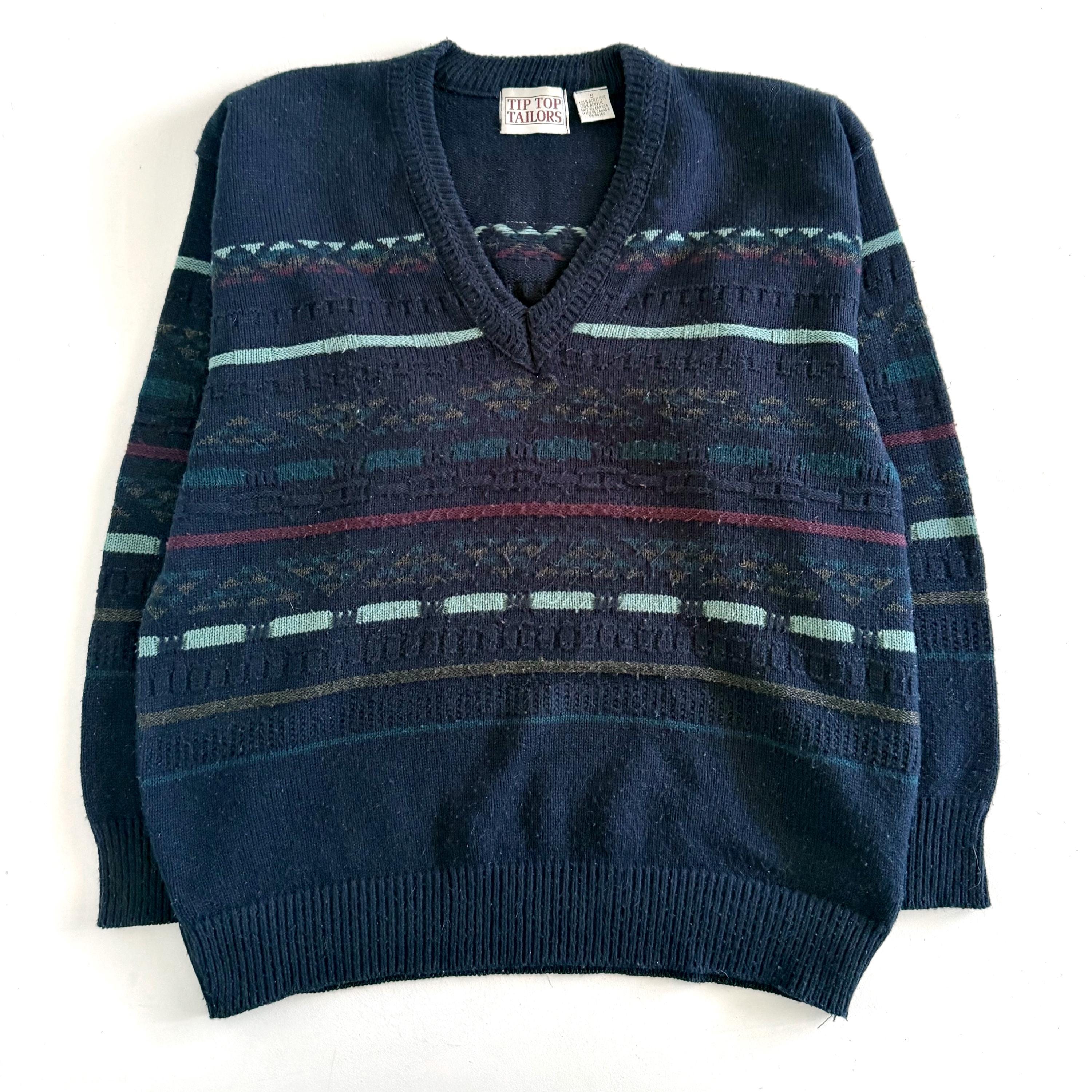 90s V Neck Sweater - Etsy Canada