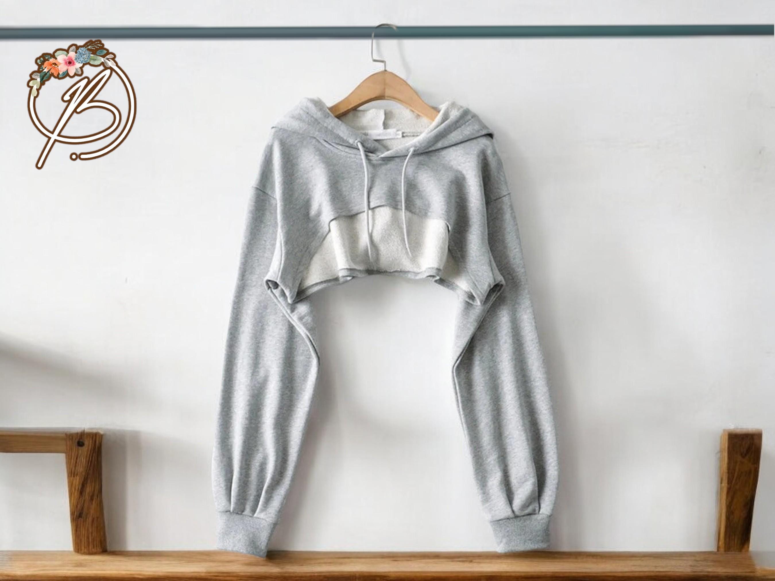 Crop Hoodie Plain Etsy Canada