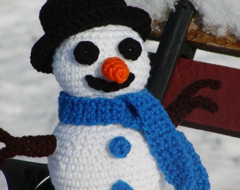 Crocheted Build your own Snowman Kit---PDF--PATTERN
