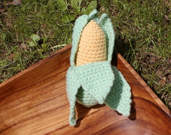 Crocheted Peelable Corn Amigurumi----PDF--PATTERN