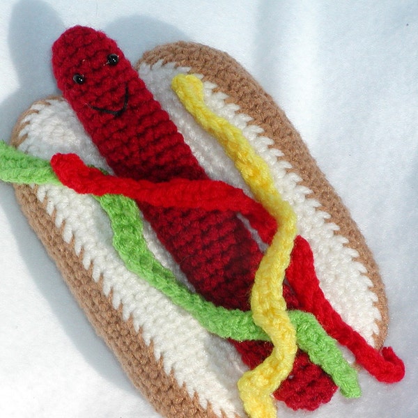 Crochet Hot Dog---PDF--PATTERN