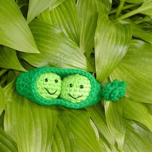 Crocheted Amigurumi 2 Peas in a PodPDFPATTERN image 2