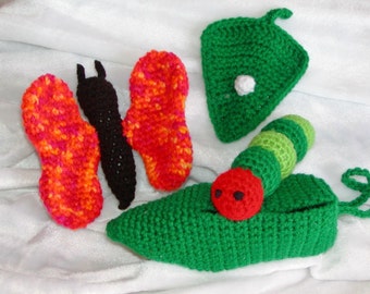 Crocheted Growing Butterfly-----PDF--PATTERN