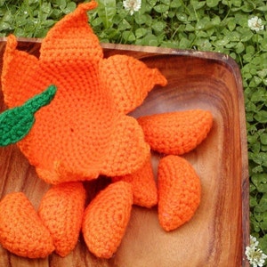 Crocheted Peelable Orange AmigurumiPDFPATTERN image 4