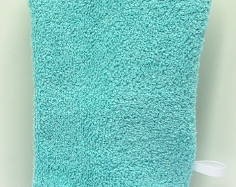 Aqua Hand Washcloth Mitt, Make-up Remover, Bath Aid, European Wash Mitt, Fibromyalgia, Fur Baby Wash Mitt, Special Needs