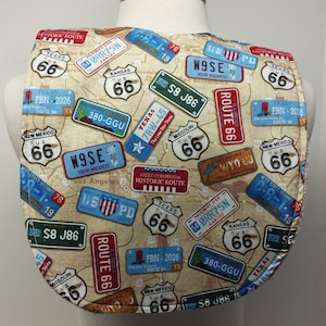 Youth/Junior Boy Bib - Special Needs, Cerebral Palsy, Drooling, Epilepsy, Seizures, Adaptive Clothing, 14-inch Neck Opening:  Road Signs