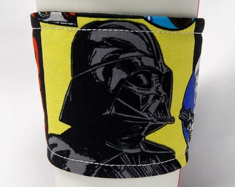 Coffee Cozy/Cup Sleeve, Eco Friendly, Slip-on, Teacher Appreciation, Co-Worker Gift, Buy any 5 get 1 free:  Star Wars - Darth Vader
