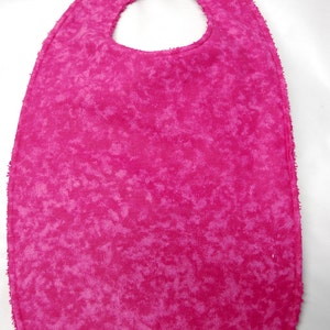 Youth/Junior Bib, Special Needs, Cerebral Palsy, Retts Syndrome, Epilepsy, Seizures, 14-inch neck opening: Bright Pink image 1