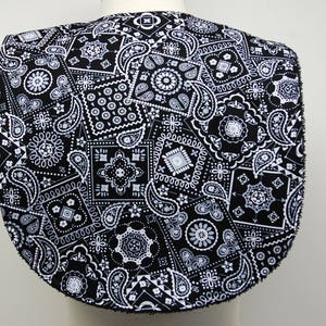 Youth/Junior Unisex Bib, Special Needs, Cerebral Palsy, Drooling, Epilepsy, Seizure, 14-inch neck opening: Black Bandana