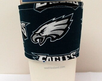 Coffee Cozy/Cup Sleeve Eco Friendly Slip-on, Teacher Appreciation, Co-Worker Gift, Buy any 5 get 1 free: NFL Philadelphia Eagles
