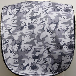 Youth/Junior Bib, Special Needs, Cerebral Palsy, Epilepsy, Seizures, Drooling, 14-inch neck opening:  Ghosts, Halloween