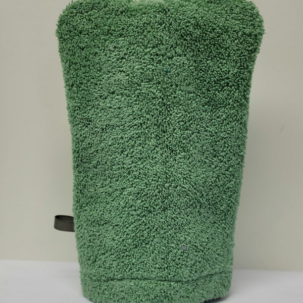 Green - t Hand Washcloth Mitt, Make-up Remover, Bath Aid, European Wash Mitt, Fibromyalgia, Fur Baby Wash Mitt, Special Needs