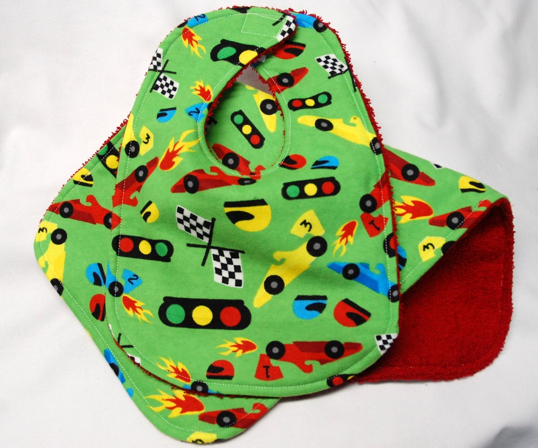 Baby Jar - Race Cars Burp Cloth main image 0