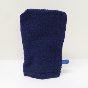 Marineblauer Handwaschlappen, Make-up-Entferner, Badehilfe, Europäischer Waschhandschuh, Fibromyalgie, Pelz-Baby-Waschhandschuh, spezielle Bedürfnisse