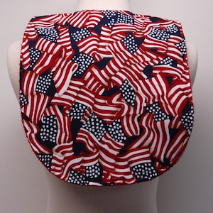 Youth/Junior Unisex Bib, Special Needs, Cerebral Palsy, Epilepsy, Retts Syndrome, Drooling, 14-inch neck opening: Stars and Stripes