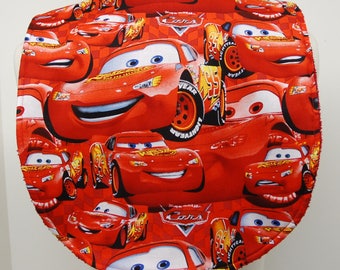 Youth/Junior Boy Bib, Special Needs, Cerebral Palsy, Drooling, Epilepsy, Seizure, 14-inch neck opening: Packed Lightening McQueen