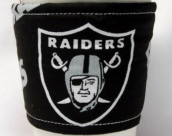 Coffee Cozy, Cup Sleeve, Eco Friendly, Slip-on, Buy any 4 get 1 free:   NFL - Oakland Raiders