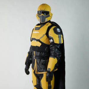 Helldivers TR-40 Gold Eagle Cosplay Armor | Helldivers Costume for Cosplay | Helldivers Cosplay Helmet | FREE SHIPPING