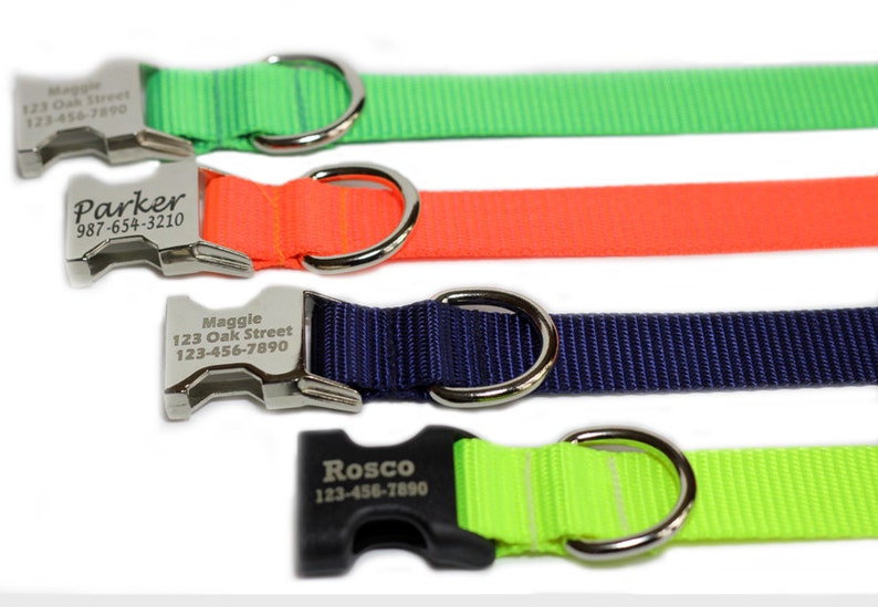 Hunting Dog Collar Personalized Collar Laser Engraved Dog Etsy