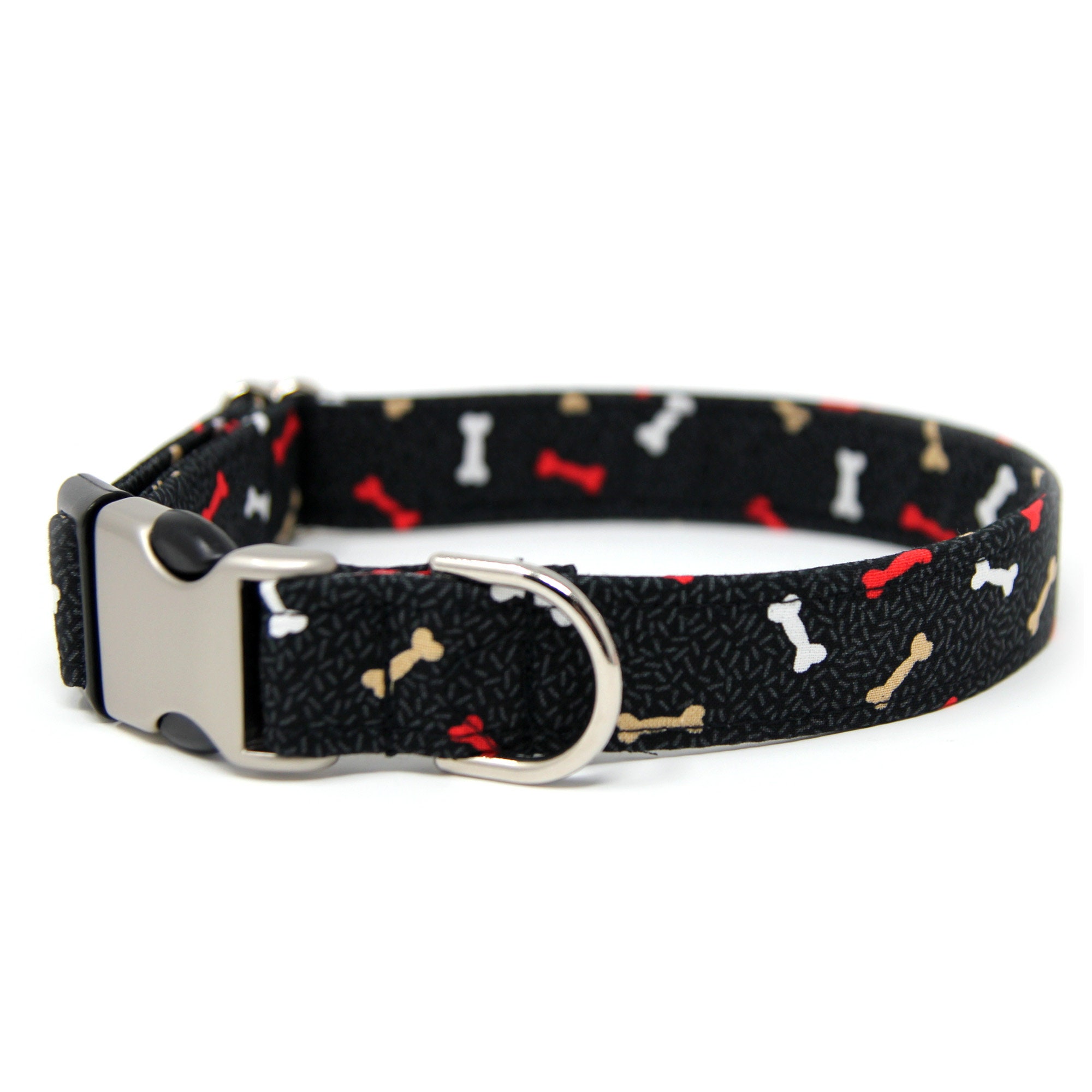 Tiny Bones Dog Collar Engraved Dog Collar Personalized Dog Etsy