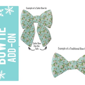 Dog Bow Tie | Removable Bow Tie for Dogs | Matching bow tie | Any Pattern
