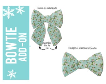 Dog Bow Tie | Removable Bow Tie for Dogs | Matching bow tie | Any Pattern