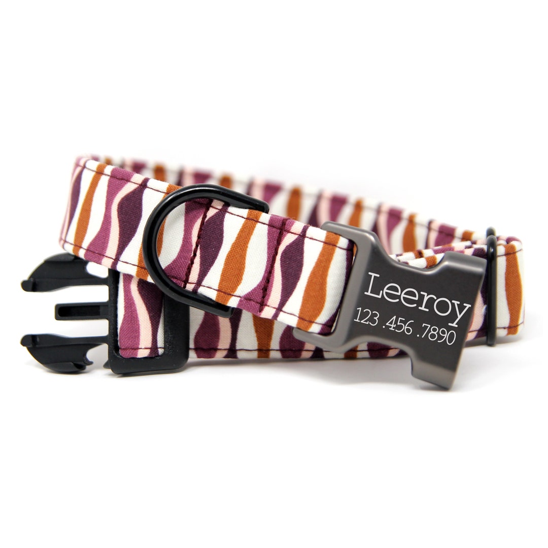 Personalized Dog Collar Boy Dog Collar Collar With Name Etsy