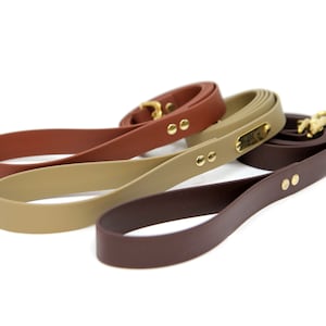Waterproof Vegan Dog Leash | Biothane Leash | Personalized Rubber Lead | Odor Resistant | Stain Resistant | Hunting Dog | Traffic Lead