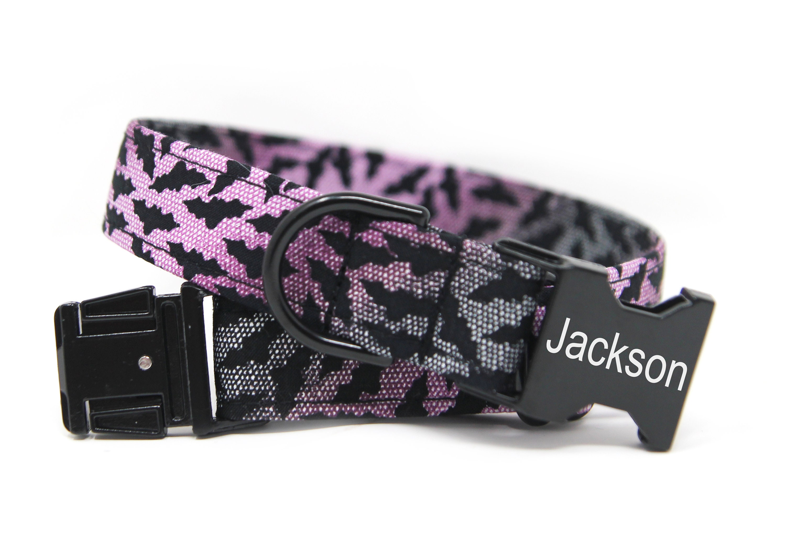 Purple Halloween Dog Collar Personalized Collar With Name 