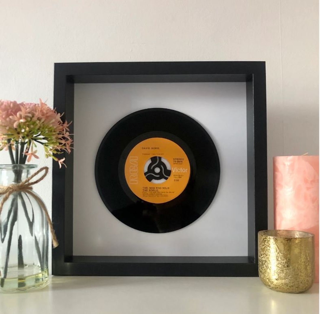 David Bowie "the Man Who Sold the World" Framed Vinyl Record - Music ...